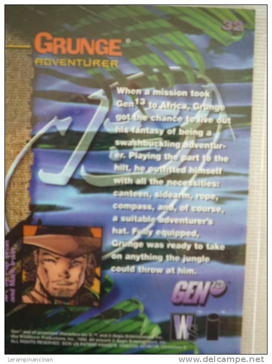 TRADING CARD GEN 13 GRUNGE ADVENTURER   N° 32 - Autres & Non Classés