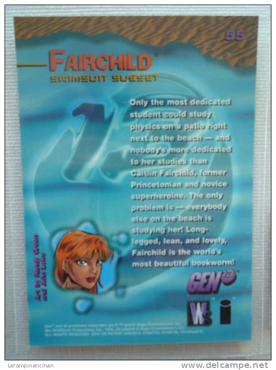 TRADING CARD FAIRCHILD SWIMSUIT SUESET N° 55 - Autres & Non Classés