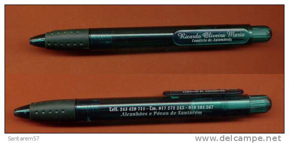 Stylo Publicitaire Advertising Pen Caneta RICARDO OLIVEIRA MARIA Comércio Automóveis Alcanhões Póvoa Santarém PORTUGAL - Stylos