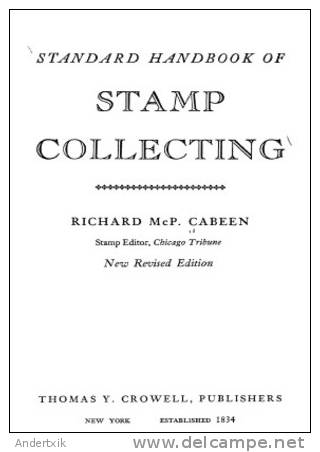 EBook: "Standard Handbook On Stamp Collecting"  By Richard Mc P. Cabeen - Other & Unclassified