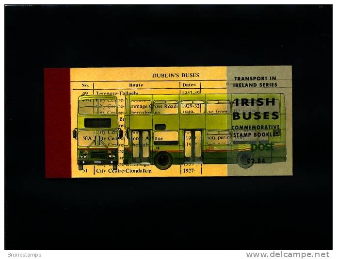 IRELAND/EIRE - 1993 IRISH BUSES COMMEMORATIVE BOOKLET MINT NH - Libretti