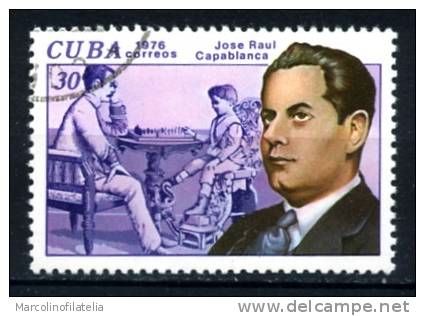 Francob. Singolo - CUBA - J.RAUL  CAPABLANCA - TIMBRATO -senza Gomma - Senza Traccia Linguella. - Altri & Non Classificati