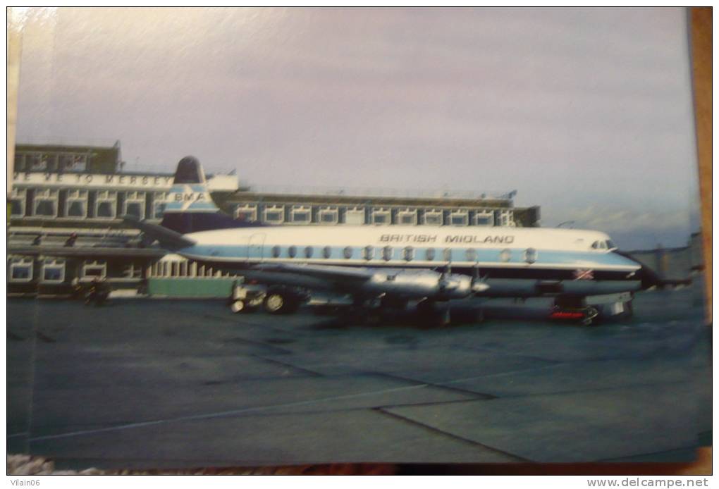 VISCOUNT   BRITISH MIDLAND  G BMAT   LIVERPOOL  AIRPORT - 1946-....: Moderne