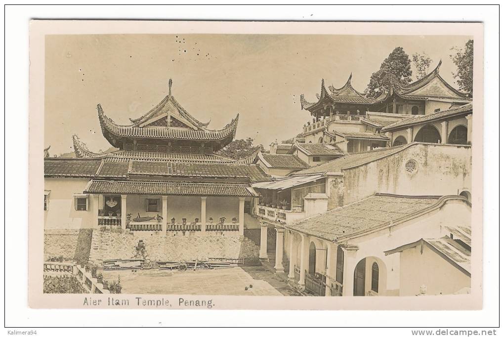 MALAISIE  /  PENANG  /  AIER  ITAM  TEMPLE  /  Real  Photo  Copyright  By  FEDERAL  RUBBER  STAMP & Co - Malaysia