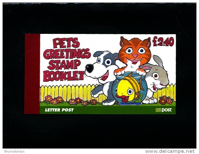 IRELAND/EIRE - 1999  PETS GREETINGS STAMP BOOKLET   FINE USED - GPO CANCEL - Carnets