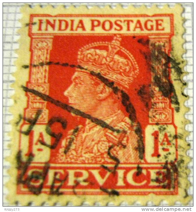 India 1939 King George VI Service 1a - Used - 1936-47 Koning George VI