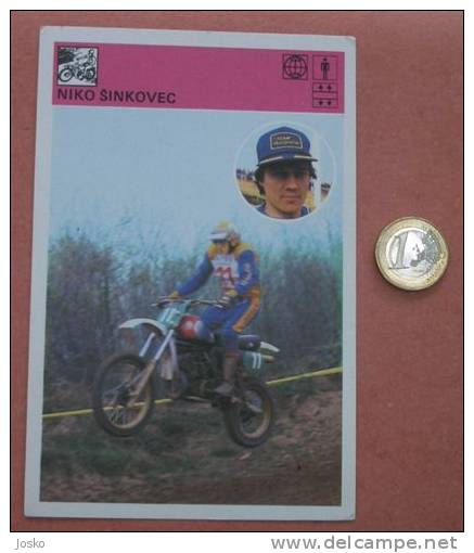 MOTO CROSS - Niko Sinkovec Grosuplje ( Yugoslavia Vintage Card - Svijet Sporta ) Motorcycling Motocyclisme Motociclismo - Other & Unclassified