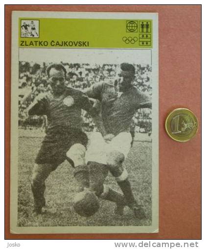 ZLATKO CAJKOVSKI - Yugoslavia Vintage Card Svijet Sporta * Football Soccer Foot Fussball FK Partizan Beograd Belgrade - Autres & Non Classés