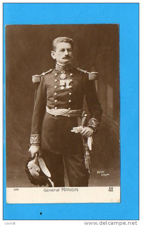 Guerre De 1914 - Général Mangin Pirou R.Royale - Personnages