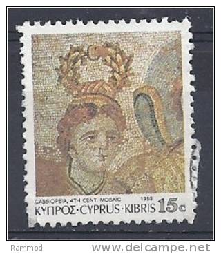 CYPRUS 1989 Roman Mosaics From Paphos - 15c. Cassiopeia FU - Used Stamps