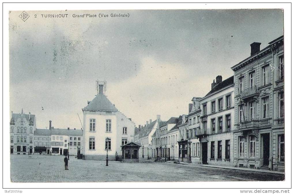 Turnhout - Grand' Place (Vue Générale) - 1907 - SBP - Turnhout