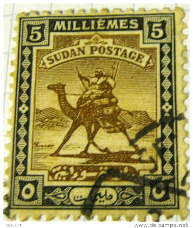 Sudan 1926 Arab Postman 5m - Used - Soudan (...-1951)