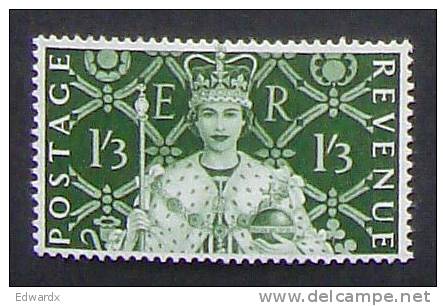 Great Britain GB 1953 Coronation MNH ** SG 534 1s.3d. Green - Ohne Zuordnung