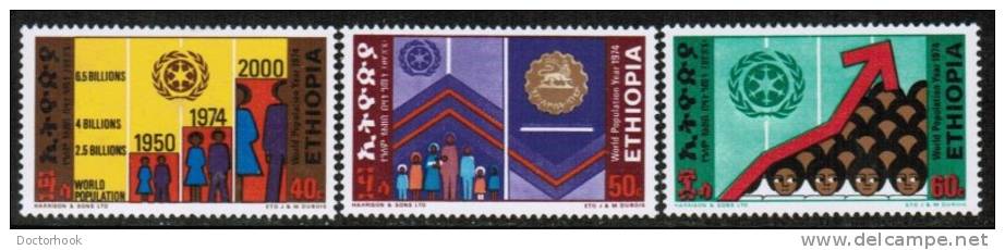 ETHIOPIA   Scott #  709-11*  VF MINT LH - Ethiopia