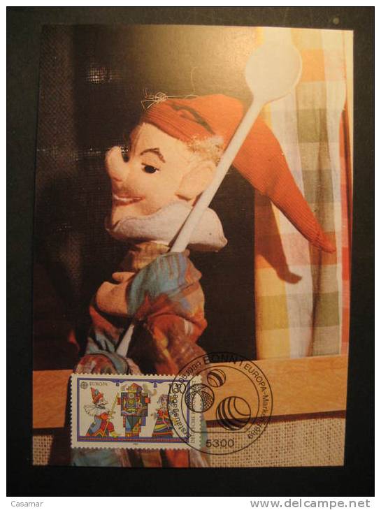 GERMANY Bonn 1989 Marionette Puppet Kite Flying Comics Comic Tv Cinema Cartoon Film Cartoons Movies Toy Story Magic - Marionnetten