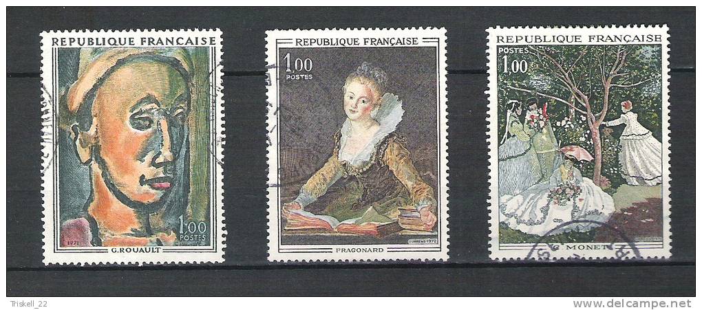 Lot timbres oblitérés 36 tableaux n° 1320 - 1321 - 1364 - 1376 - 1377 - 1399 - 1413 - 1419 - 1424 - 1425 - 1426 - 1427 -