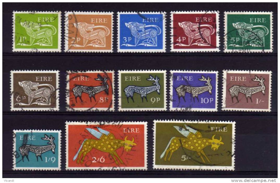 Ireland - 1968/69 - Definitives (Part Set) - Used - Used Stamps