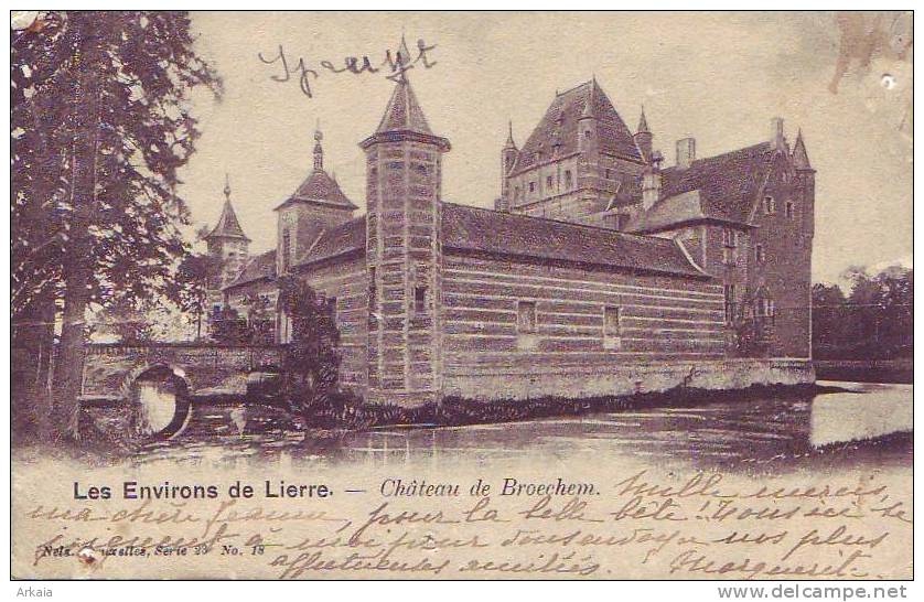 BROECHEM = Les Environs De Lierre = Château  (Nels  Bxl  S.23 N° 18) 1903 - Andere & Zonder Classificatie