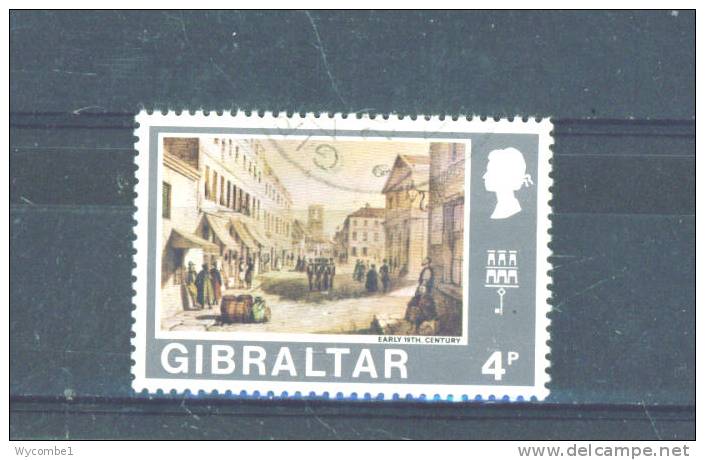 GIBRALTAR  -  1971  Decimal Currency  Views Definitives  4p  FU - Gibraltar