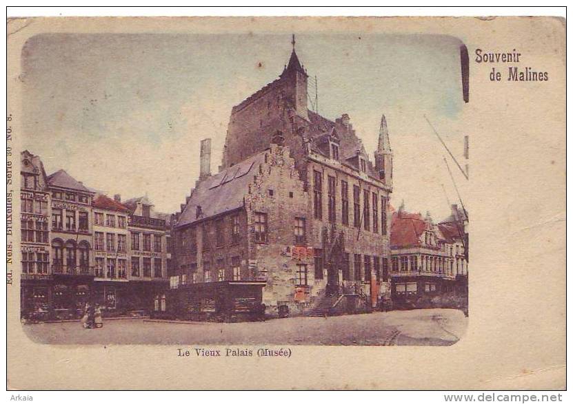 MALINES = Souvenir De M.... = Le Vieux Palais (Musée) - Carte Couleur - Mechelen