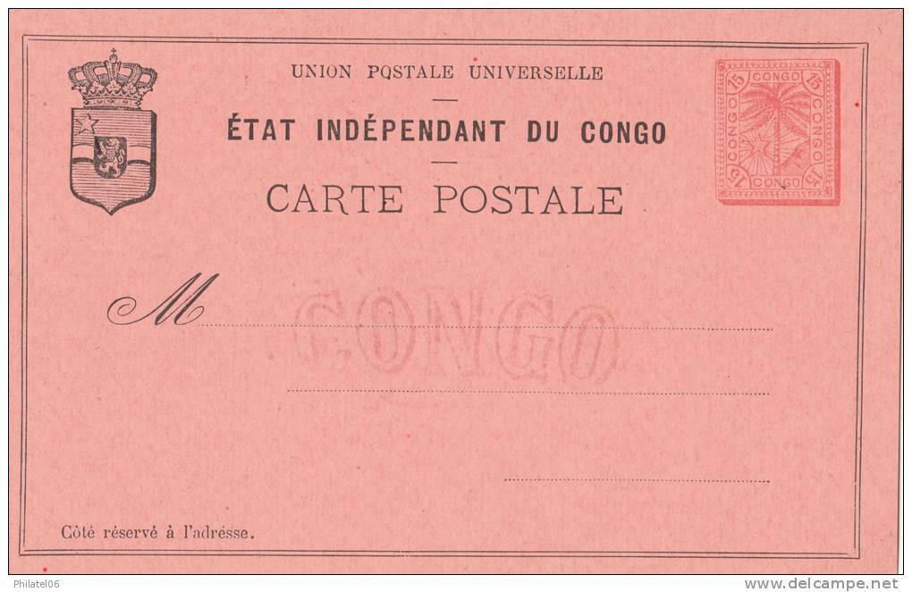 CONGO BELGE   ENTIER POSTAL  TB - Stamped Stationery