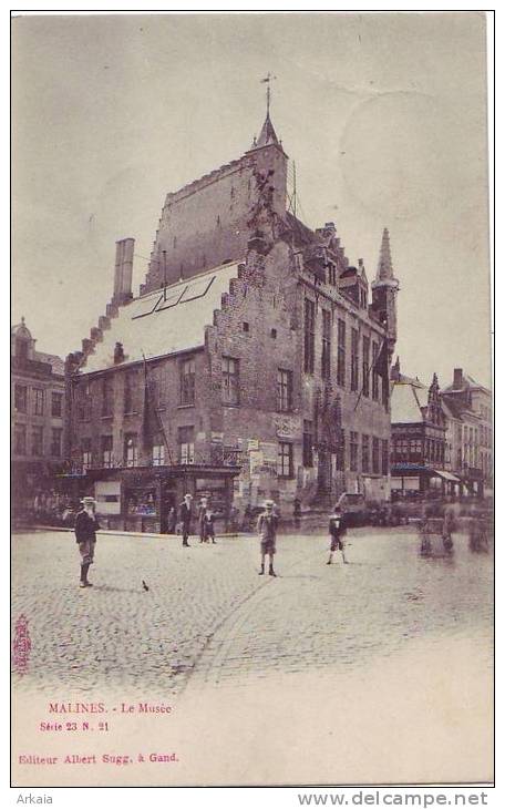 MALINES = Le Musée - Carte Animée (edit. Sugg.  S.23  N° 21) 1903 - Mechelen