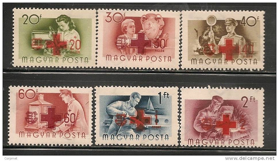 HUNGARY - 1957 Timbres De La Croix-Rouge - HEALTH - Yvert # 1212/7 - # 1212-6 MINT LH - Rest  MINT NH - Unused Stamps