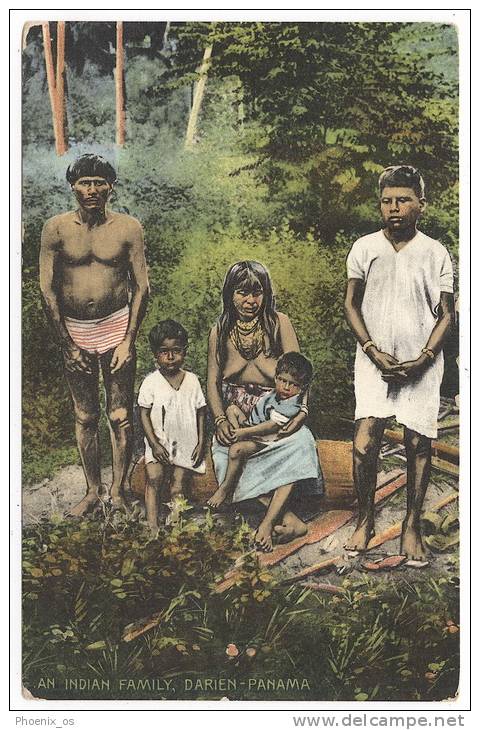PANAMA - DARIEN, An Indian Family - Panama