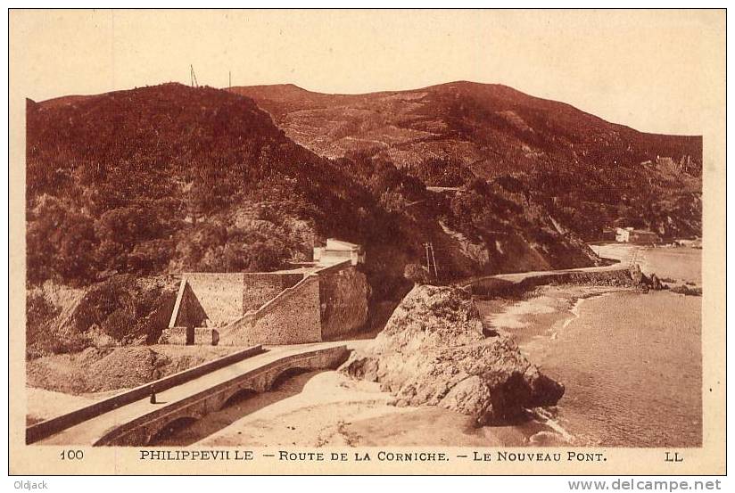 ALGERIE - PHILIPPEVILLE Route De La Corniche Le Nouveau Pont - Skikda (Philippeville)