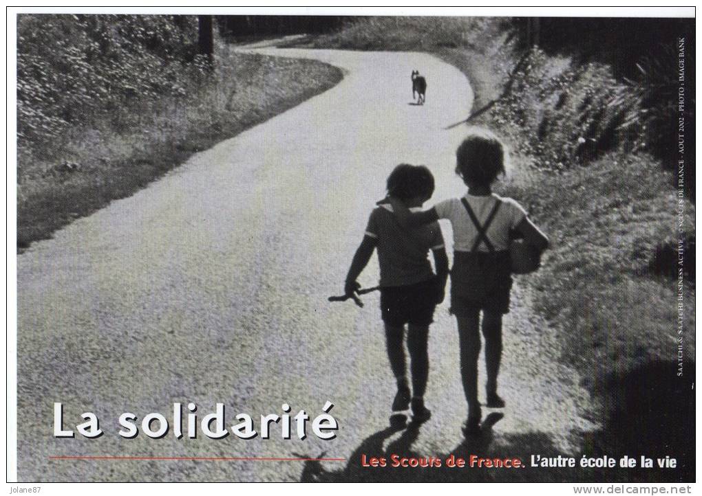 CARTE PUB       SCOUTS DE FRANCE      LA SOLIDARITE - Padvinderij