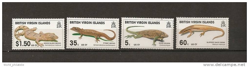 Iles Vierges Virgin Island 1999 N° 882 / 5 ** Faune, Lézards - Iles Vièrges Britanniques