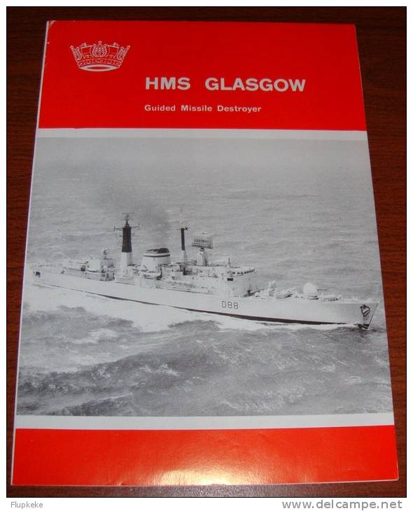 Royal Navy HMS Glasgow Guided Missile Destroyer - English