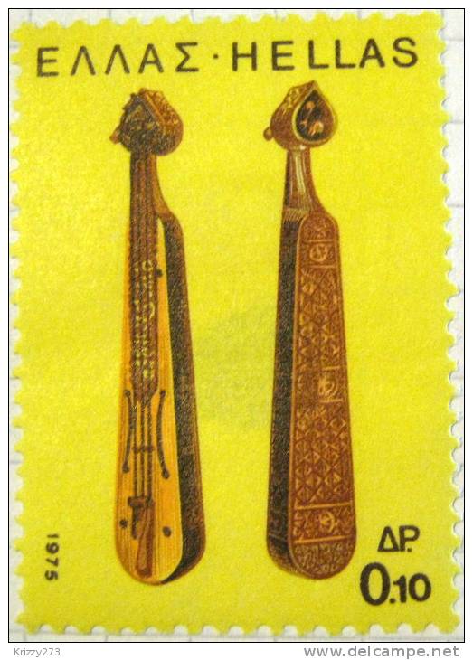 Greece 1975 Musical Instruments 0.1d - Unused - Unused Stamps