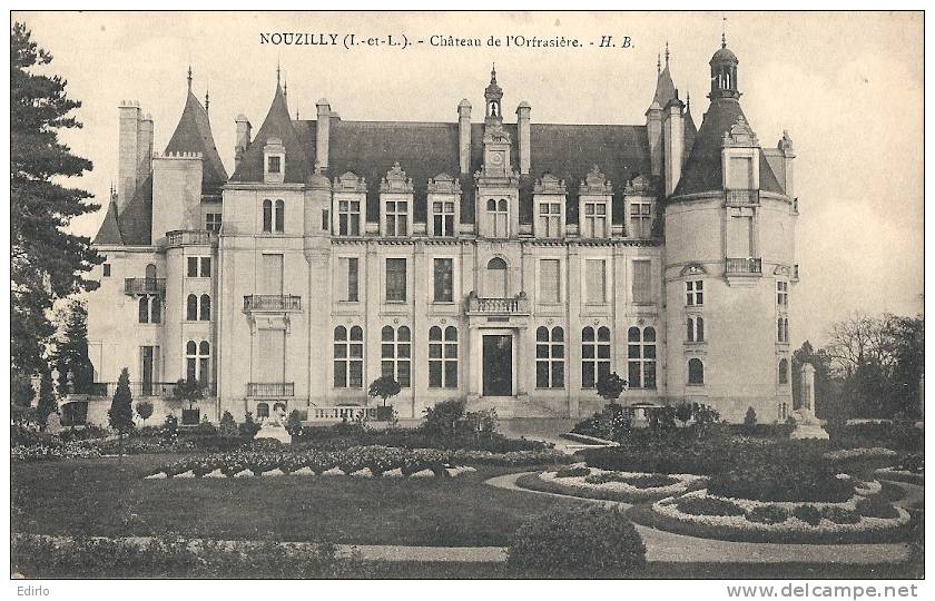 NOUZILLY Château De L'orfrasiere (monnaie) Vue Avec Les Jardins édition HB Neuve  Excellent état - Monnaie