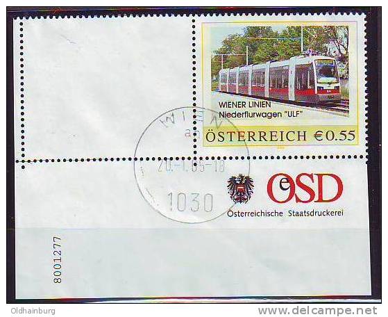 047: Personalisierte Briefmarke Ecke Links Unten Mit Nummer: Wiener Linien - Persoonlijke Postzegels
