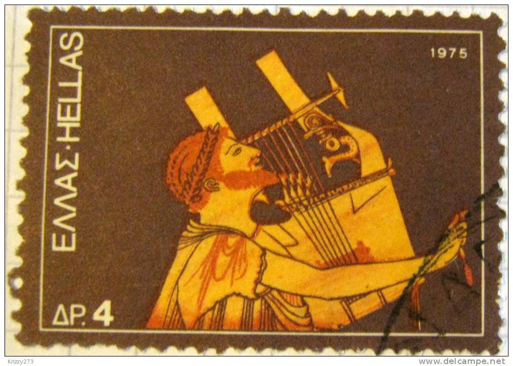 Greece 1975 Musical Instruments 4d - Used - Unused Stamps