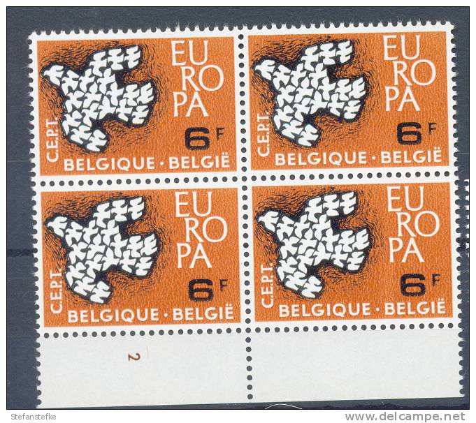 Belgie -  Belgique Ocb Nr :  1194  ** MNH Europa  (zie  Scan) Plaatnummer 2 - 1961-1970