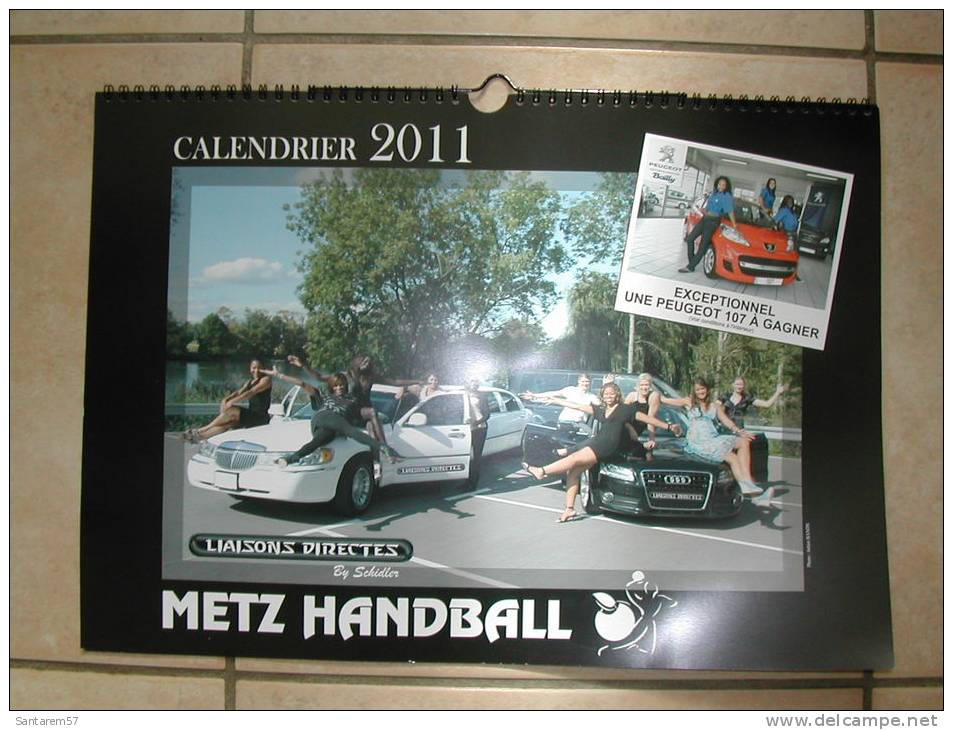 Calendrier Murale Wall Calendar Calendario De Parede Metz Handball 2011 - Big : 2001-...