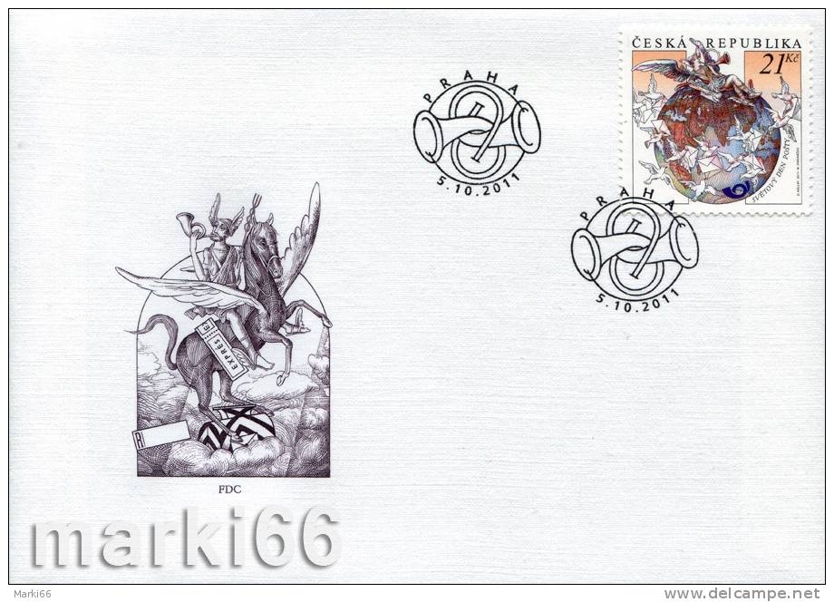 Czech Republic - 2011 - World Post Day - Official FDC - Covers & Documents