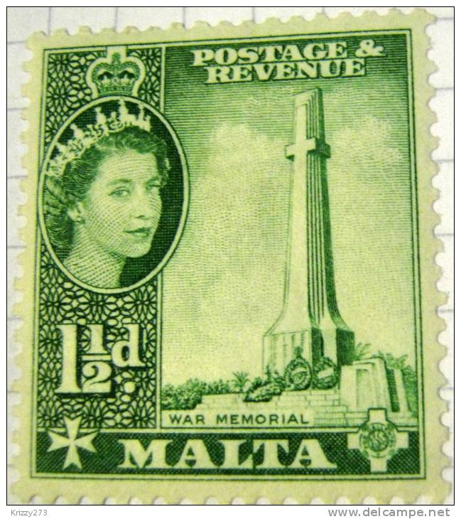 Malta 1956 War Memorial 1.5d - Unused - Malta (...-1964)