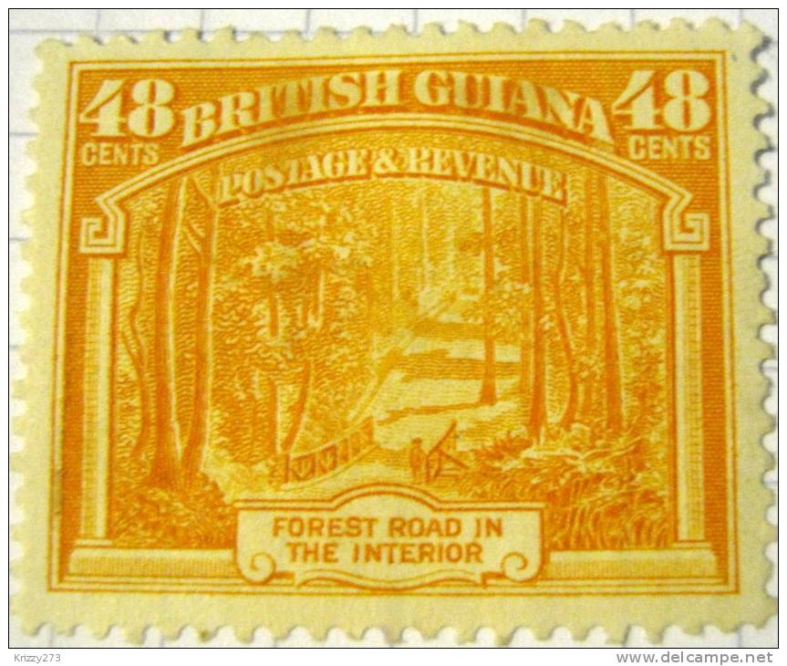 British Guiana 1938 Forest Road In The Interior 48c - Unused - British Guiana (...-1966)