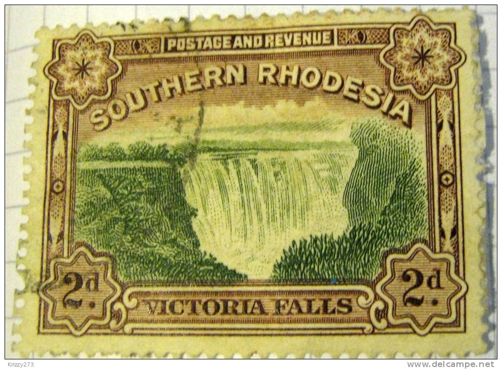 Southern Rhodesia 1932 Victoria Falls 2d - Used - Rhodésie Du Sud (...-1964)