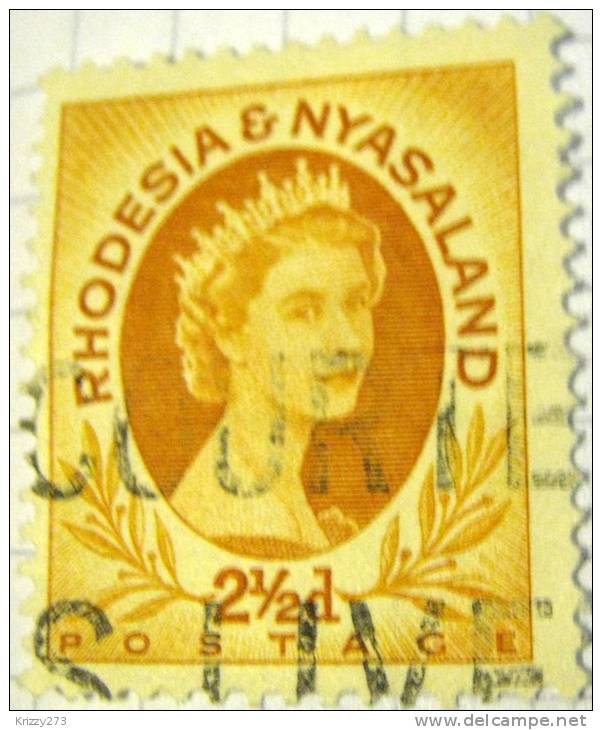 Rhodesia And Nyasaland 1954 Queen Elizabeth II 2.5d - Used - Rhodesia & Nyasaland (1954-1963)