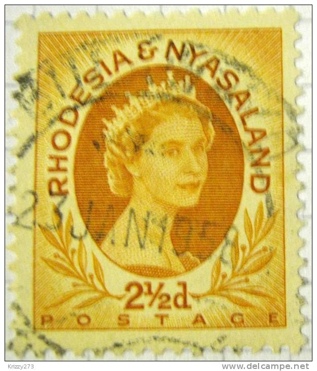 Rhodesia And Nyasaland 1954 Queen Elizabeth II 2.5d - Used - Rhodesië & Nyasaland (1954-1963)