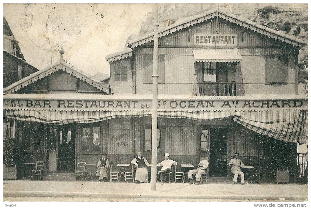 BAR   Restaurant Du Grand   Ocean   A Te Achard  Cpa 1918 - Maxeville