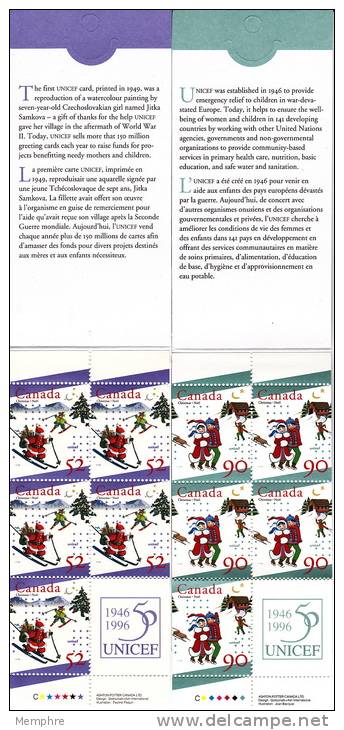 1996  Timbres De Noël - Christmas SC 1628-9  BK 197-8 - Carnets Complets