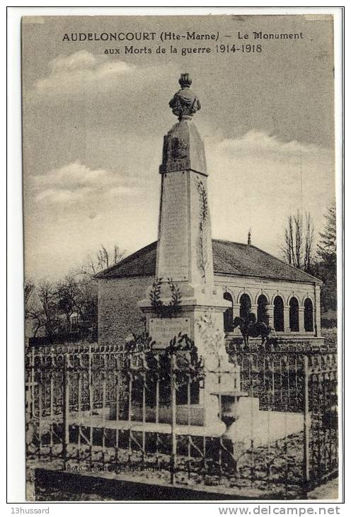 Carte Postale Ancienne Audelincourt - Le Monument Aux Morts De La Guerre 1914-1918 - Other & Unclassified