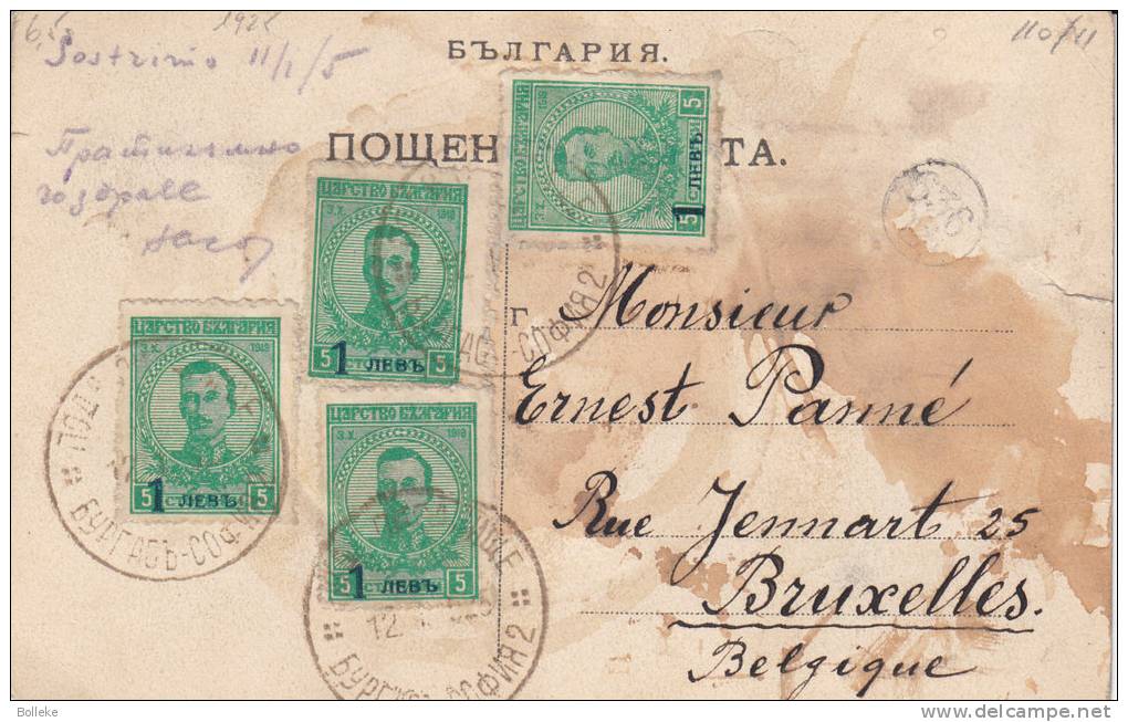 Bulgarie - Carte Postale De 1925 - Expédié Vers La Belgique - Lettres & Documents