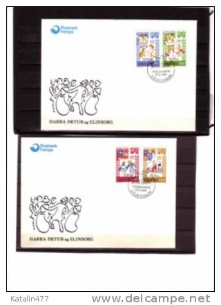 Faroe Island, 1982. Medieval Dancing Songs, Set On, FDC - Faroe Islands