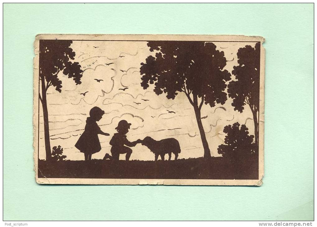 Thème - Silouhette - Enfants Et Chien - Silhouettes